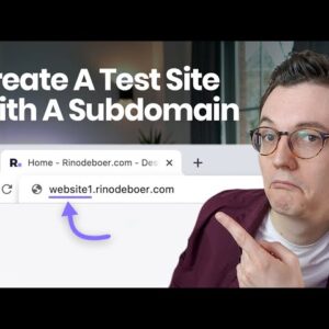 How to Create a Free Test Site with a Subdomain - on Hostinger