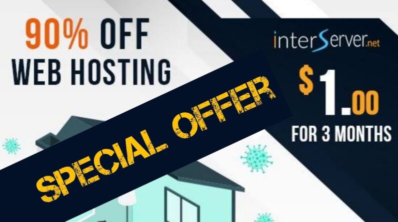 Special offer:- Buy Cheap & Best web hosting. $1 for 3 Month.  interserver web hosting